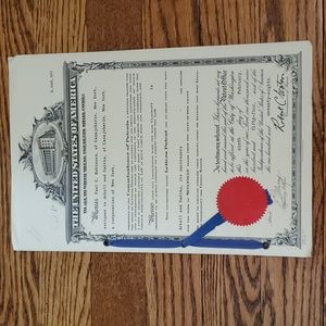 Vtg, 1948-1954 US Letters Patent for Machine for Manuf. Value Bags